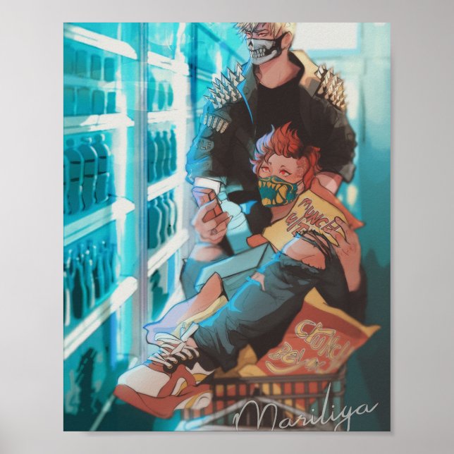 Poster Kiribaku Punks (Frente)