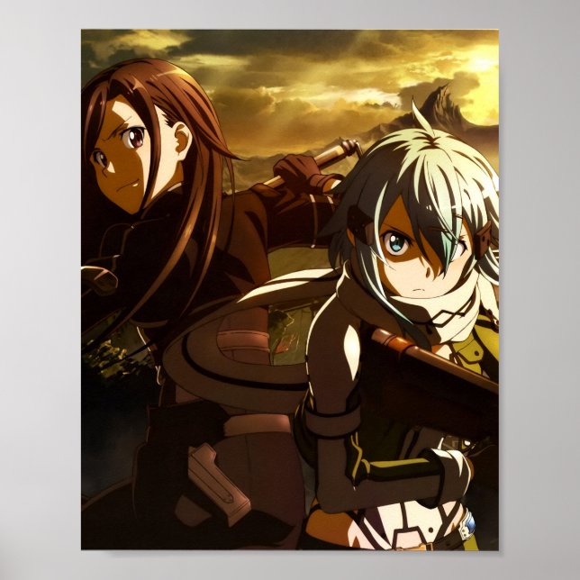 Poster Kirito And Sinon  (Frente)