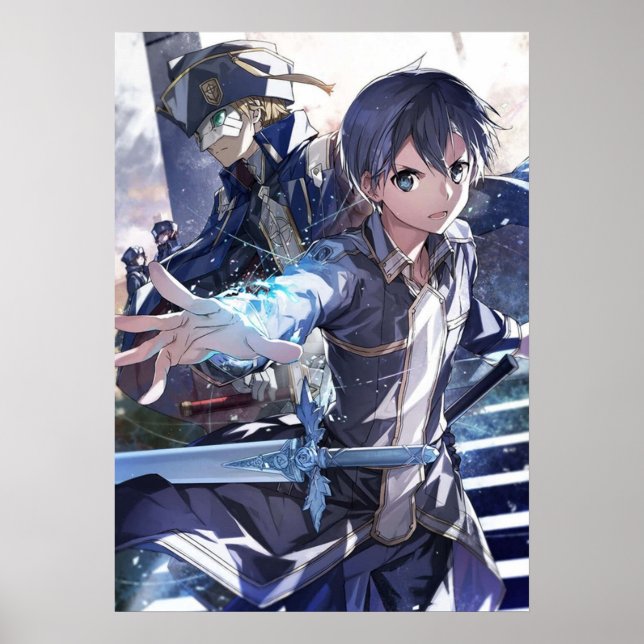 Poster Kirito e Eugeo em Alicização (Frente)