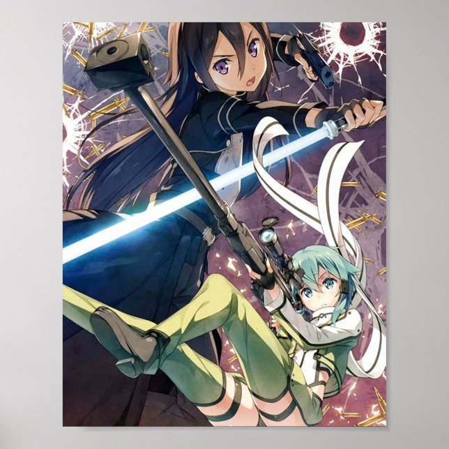 Poster Kirito vs Sinon  (Frente)