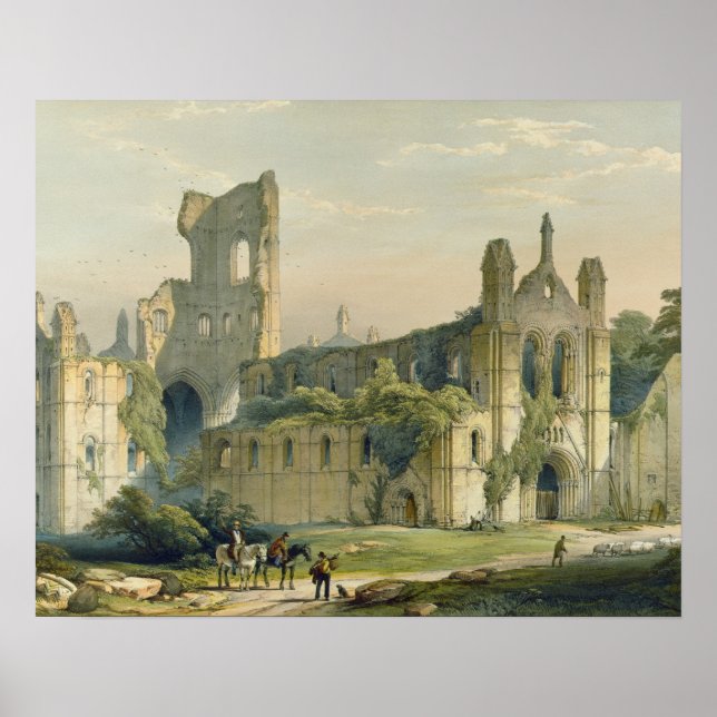 Pôster Kirkstall Abbey from the North West, from 'The Mon (Frente)