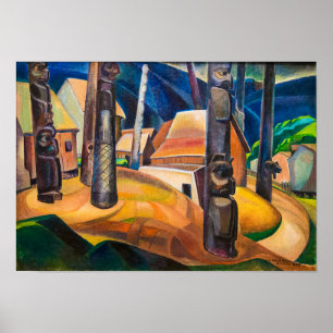 Poster Kispiax Village Emily Carr