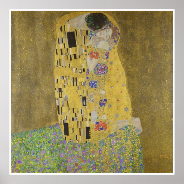 Poster Kiss Gustav Klimt (Frente)