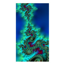 Kissing Krakens Vivid Abstrato Fractal Colorida