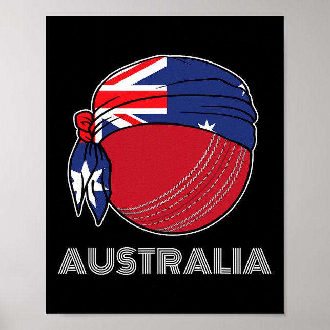 Poster Kit de críquete da Austrália Fã internacional aust (Frente)