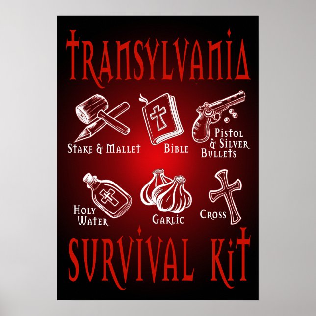 Poster Kit de Sobrevivência da Transilvânia (Frente)