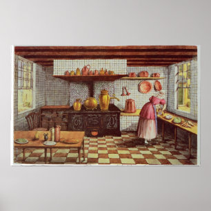 Pôster Kitchen of the Hotel St.Lucas