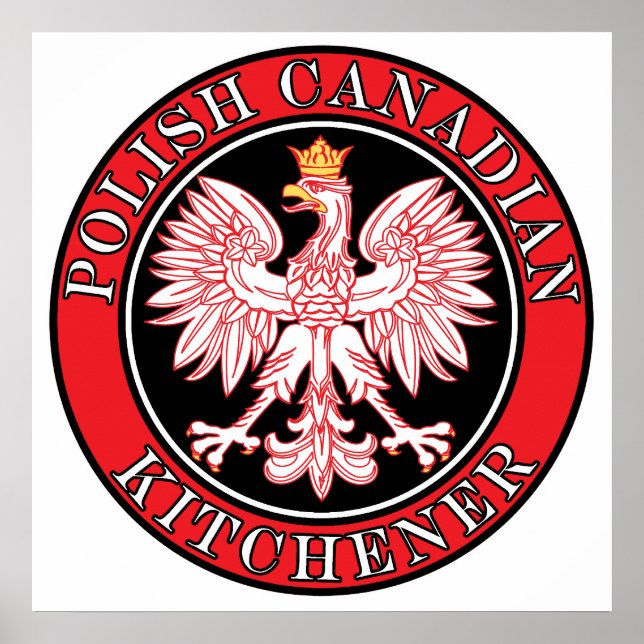Poster Kitchener Polonês Águia Canadiana (Frente)