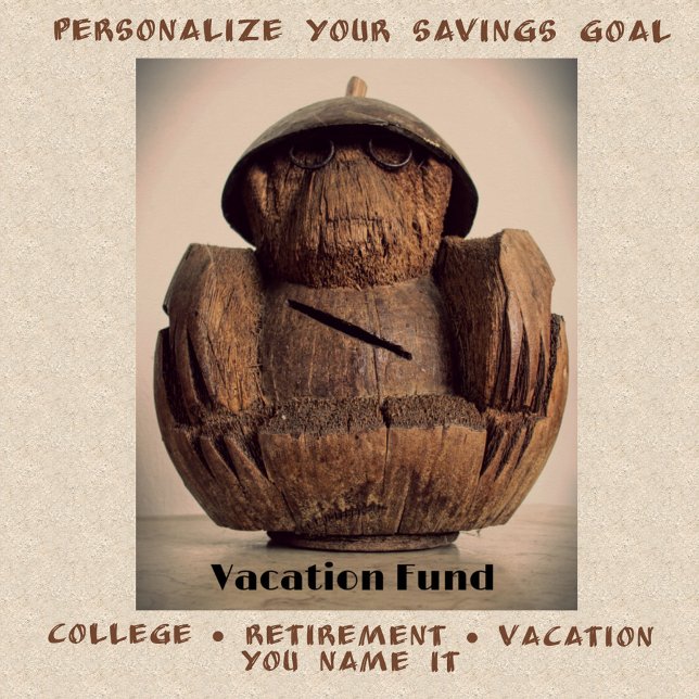 Pôster Kitsch, Banco de Macacos de Coco Entalhado (Criador carregado)