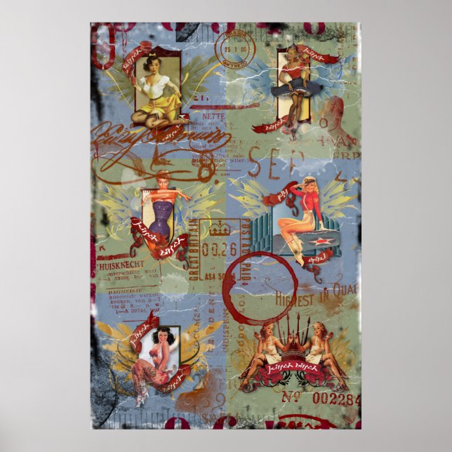 Pôster Kitsch Bitsch:Kitsch Destruído Bitsch PIn-Ups (Frente)