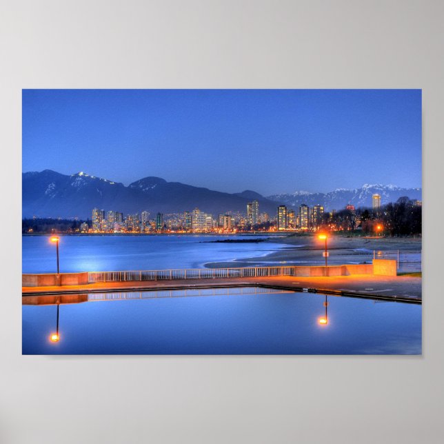 Pôster Kitsilano Beach, Vancouver, Canadá (Frente)