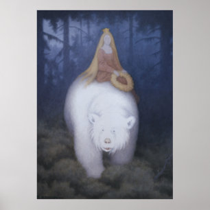 Poster Kittelsen King Valemon O urso branco CC0818 XL