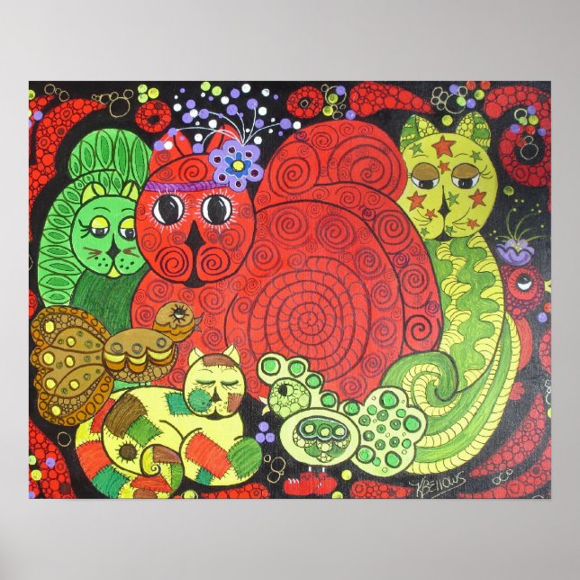 Pôster Kitty Cats (Frente)