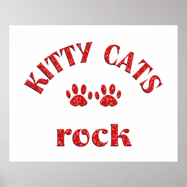 Poster Kitty Cats Rock (Frente)
