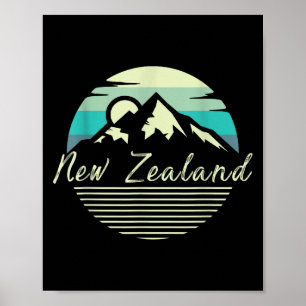 Poster Kiwi Rugby Nova Zelândia Presente País Nova Zelând