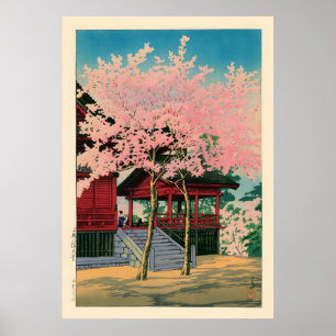 Poster Kiyomizu Hall Ueno por Kawase Hasui