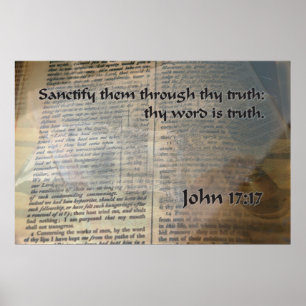 Pôster KJV John 17 17