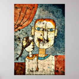 Pôster Klee - Adão e Pequena Eva