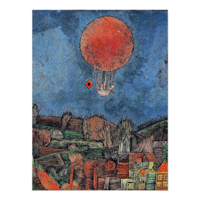 Pôster Klee - Balão Der Luft (Frente)