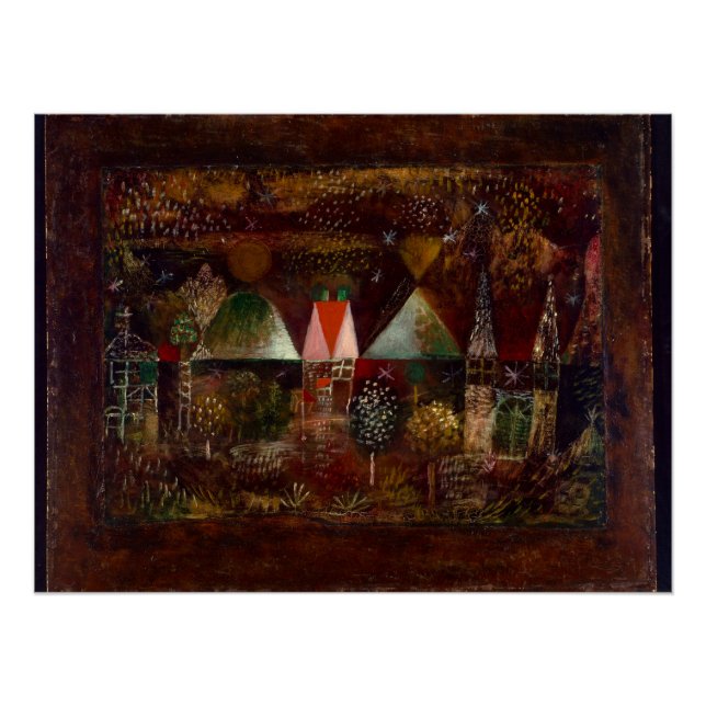 Pôster Klee - Banquete Noturno (Frente)