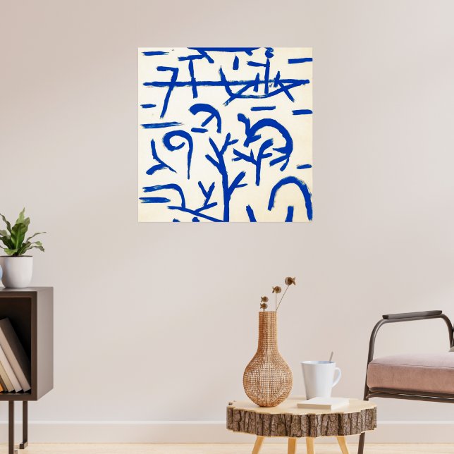 Poster Klee - Barcos na Inundação (Sala de Estar 3)