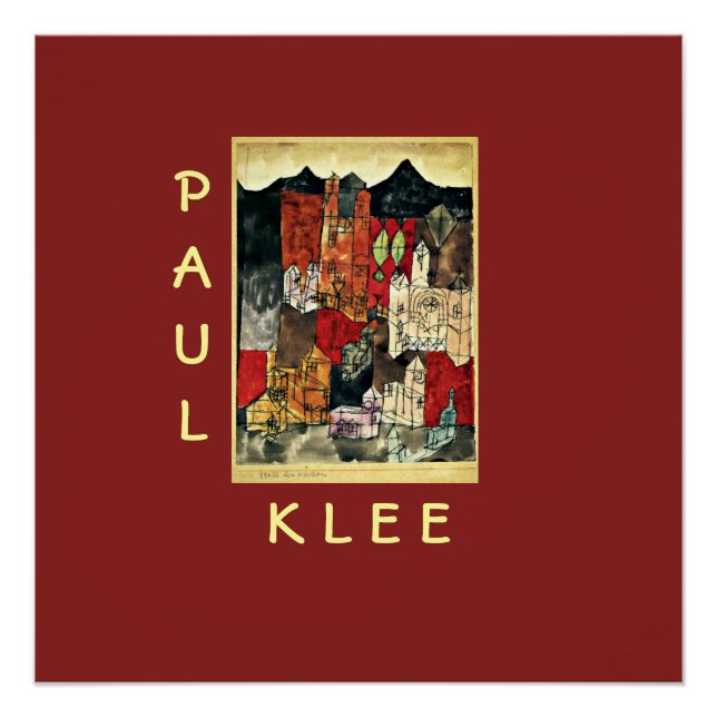Pôster Klee - Cidade das Igrejas (Frente)