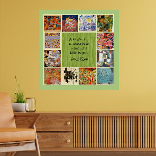 Poster Klee - Colagem Colorida