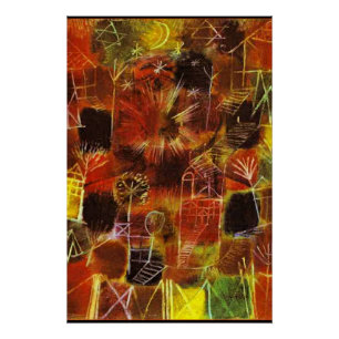 Pôster Klee - Composição Cósmica, 1919