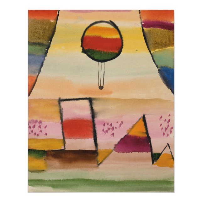 Pôster Klee - Der Ballon im Fenster (Frente)