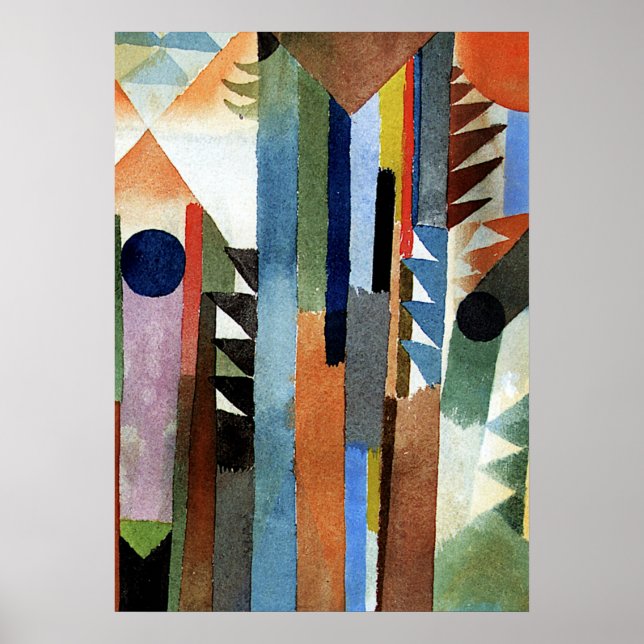 Poster Klee - Der Wald der aus dem Samenkom (Frente)