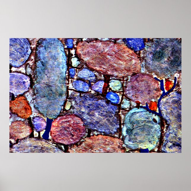 Poster Klee - Floresta Colorida (Frente)