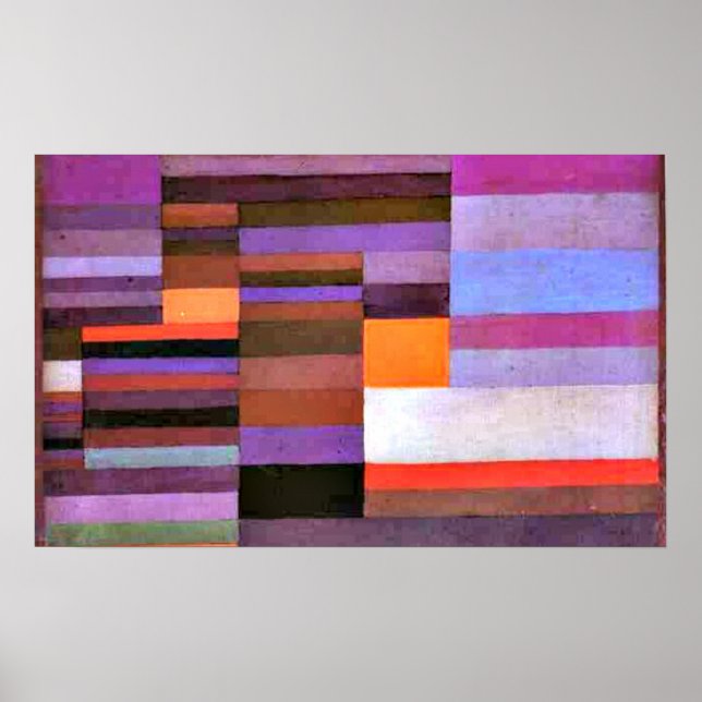 Poster Klee - Fogo à noite (Frente)