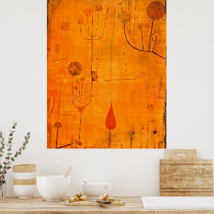 Poster Klee - Frutas em vermelho