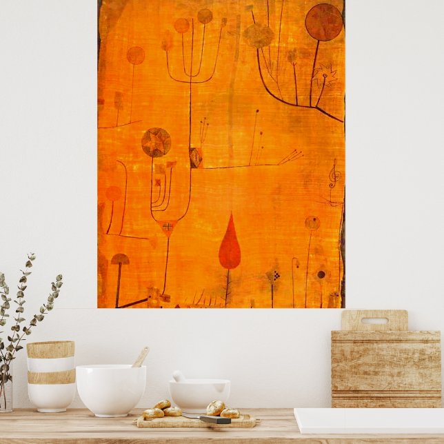 Poster Klee - Frutas em vermelho (Cozinha)