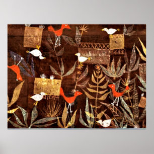 Poster Klee - Jardim do Pássaro