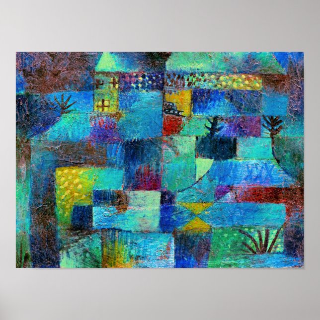 Poster Klee - Jardim Terraced (Frente)