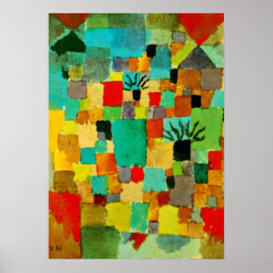 Pôster Klee - Jardins do Sul da Tunísia - 1919