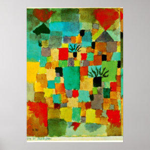 Poster Klee - Jardins do Sul da Tunísia - 1919