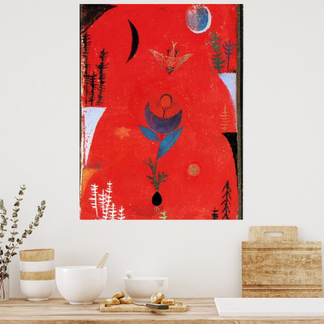 Poster Klee - Mito da Flor (Cozinha)