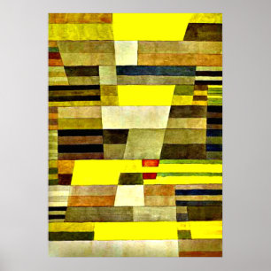 Poster Klee - Monumento, abstrato de 1929