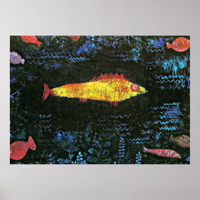 Pôster Klee - Peixes-Goldfish (Frente)
