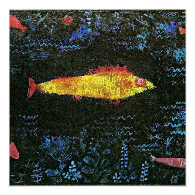 Pôster Klee - Peixes-Goldfish (Frente)