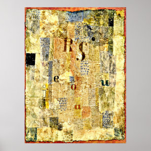 Poster Klee - Tecido vocal da cantora Rosa Silber