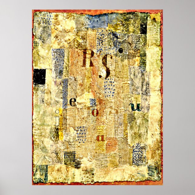 Poster Klee - Tecido vocal da cantora Rosa Silber (Frente)