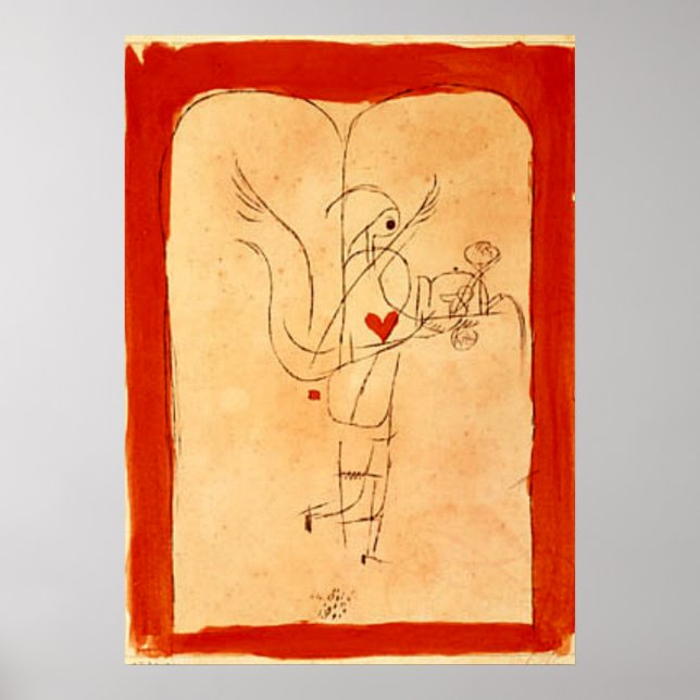 Pôster Klee - Um Espírito Serve um Pequeno Café da Manhã (Frente)