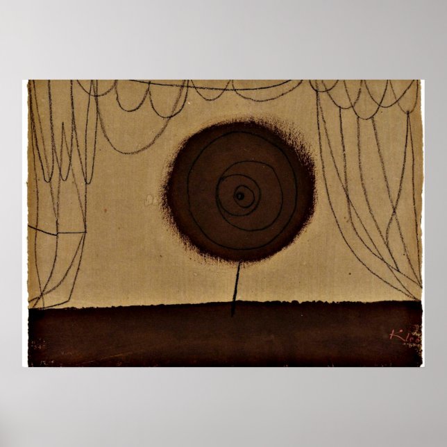 Pôster Klee - Uma Flor Executa (Frente)