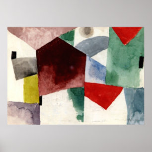 Pôster Klee - Vestígio numa Cidade Espacial