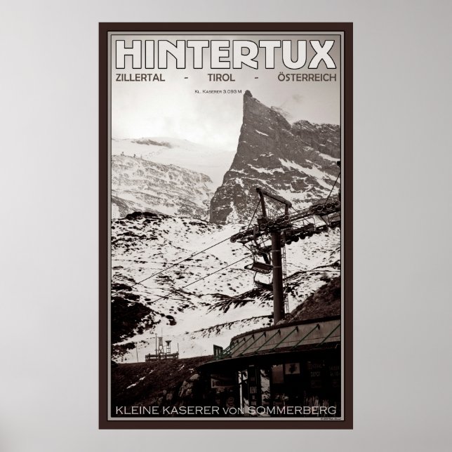 Pôster Kleine Kaserer em Hintertux (Frente)