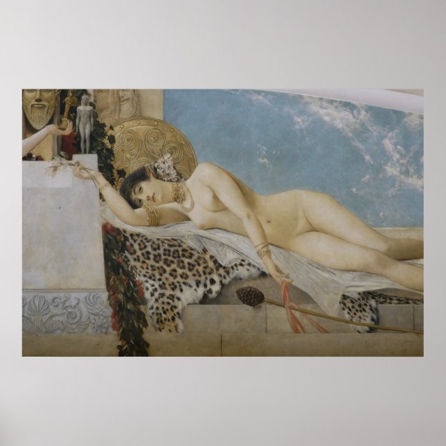 Poster Klimt: Altar of Dionysos (Detalhe), 1886-1887 (Frente)