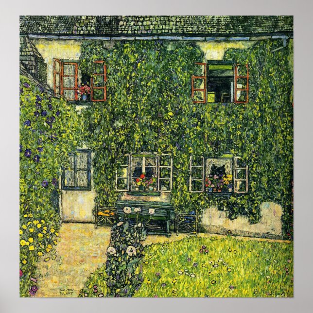 Poster Klimt - Casa De Guardaboschi 1912 (Frente)